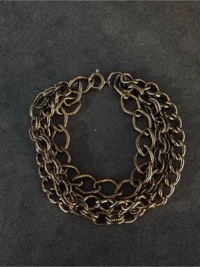 Multi-Strand Gold Chain Bracelet